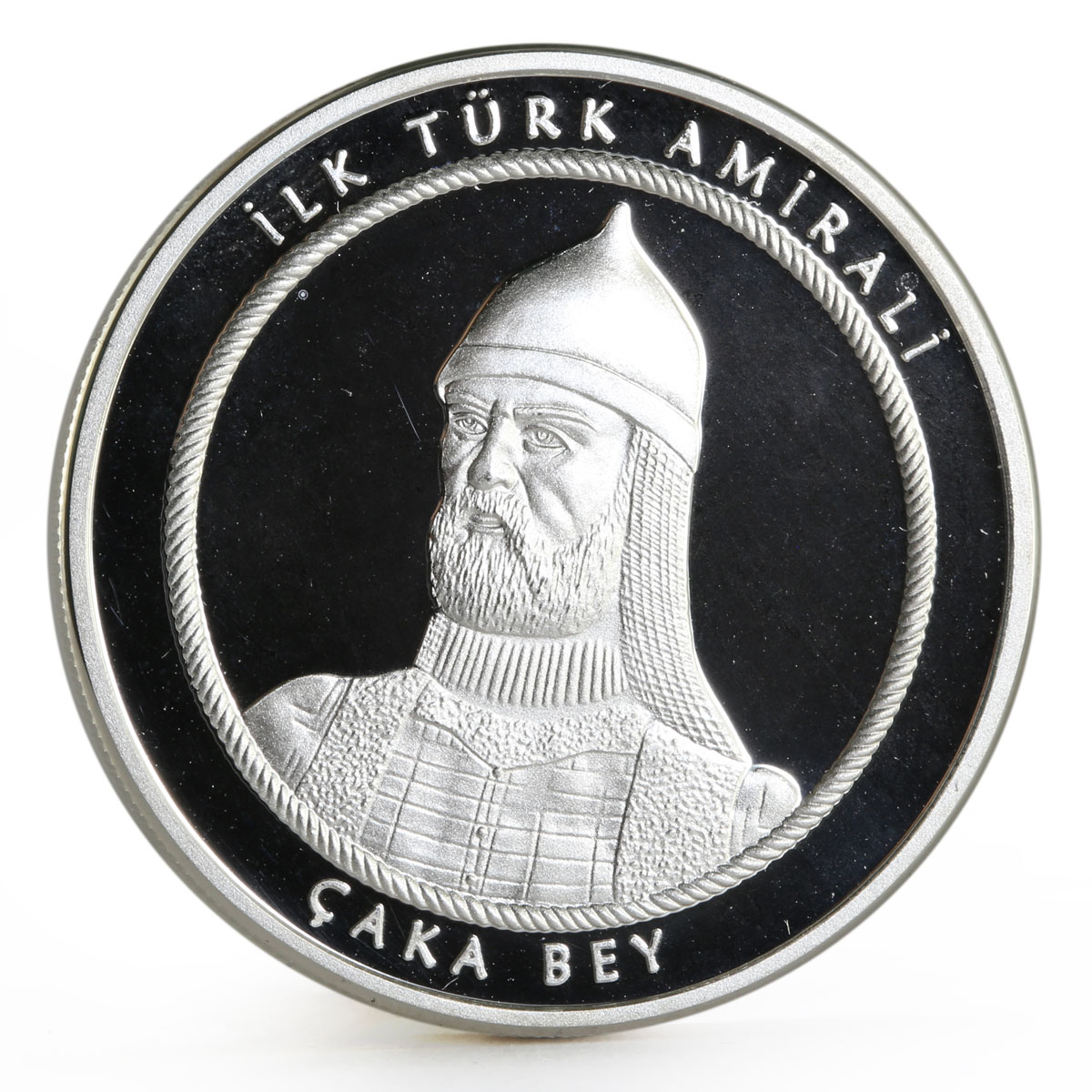 Turkey 20 lira Chaka Bey the Seljuk Commander of Warships proof silver coin 2016