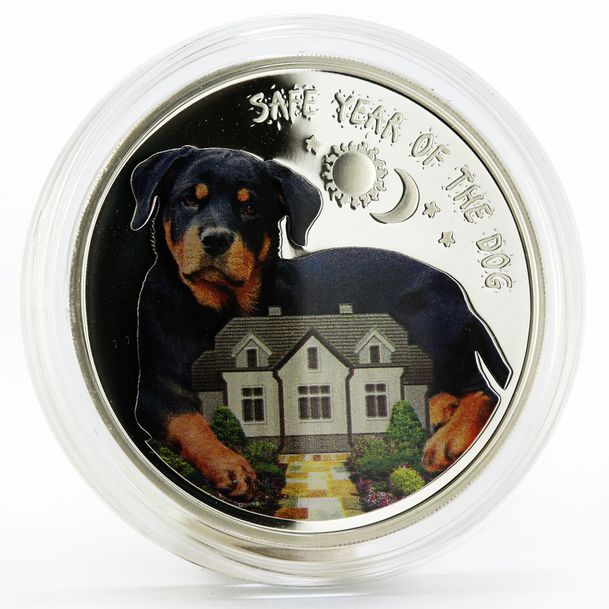 Macedonia 100 denars Safe Year of the Dog colored proof silver coin 2018