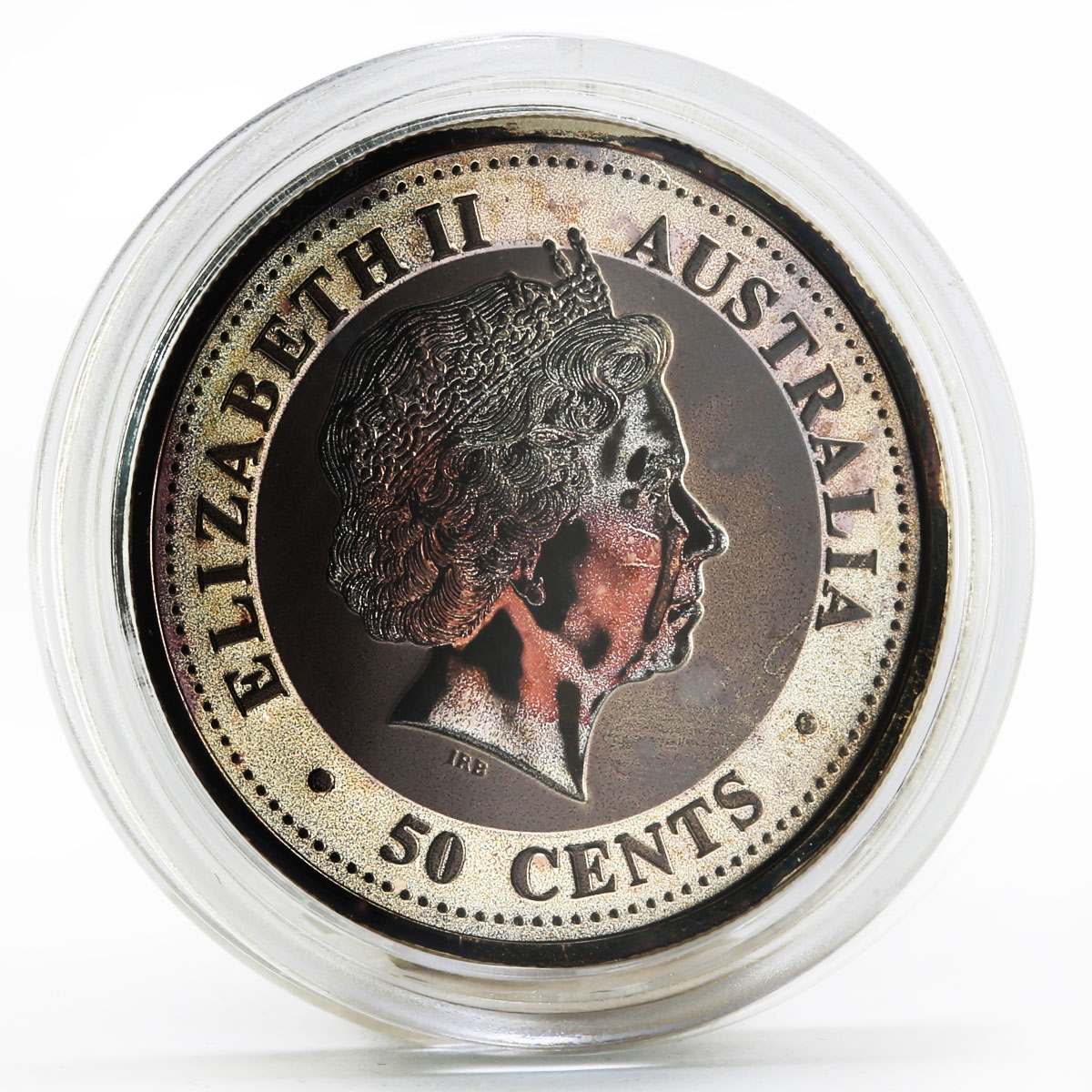 Australia 50 cents Lunar Calendar series I Year of the Snake silver coin 2001