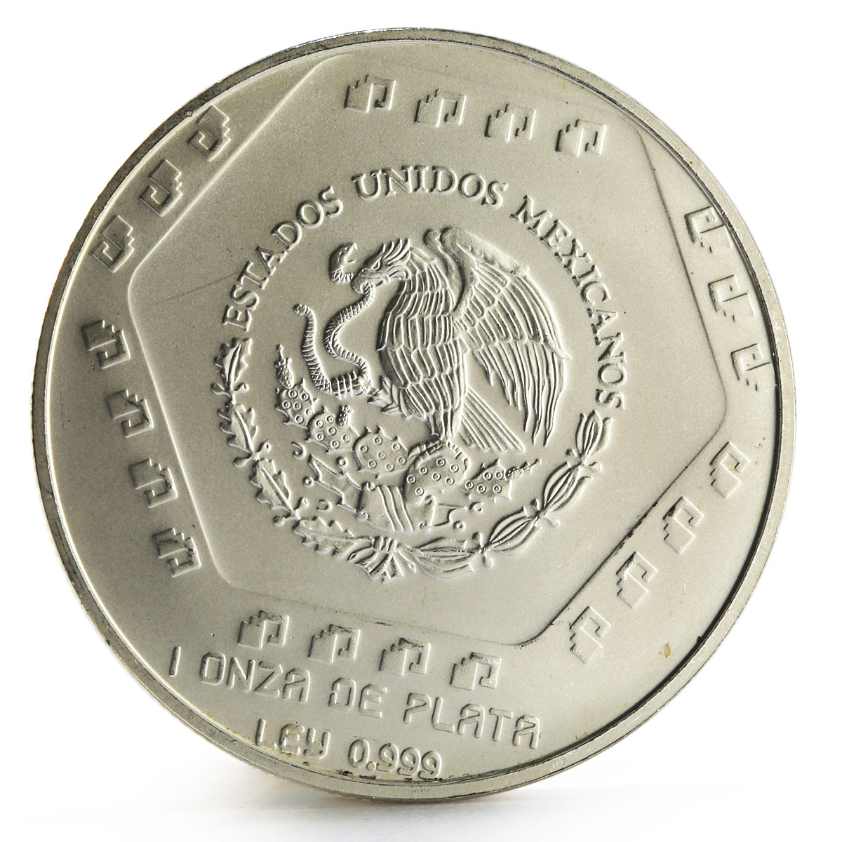 Mexico 5 pesos Precolombina series Dintel silver coin 1994