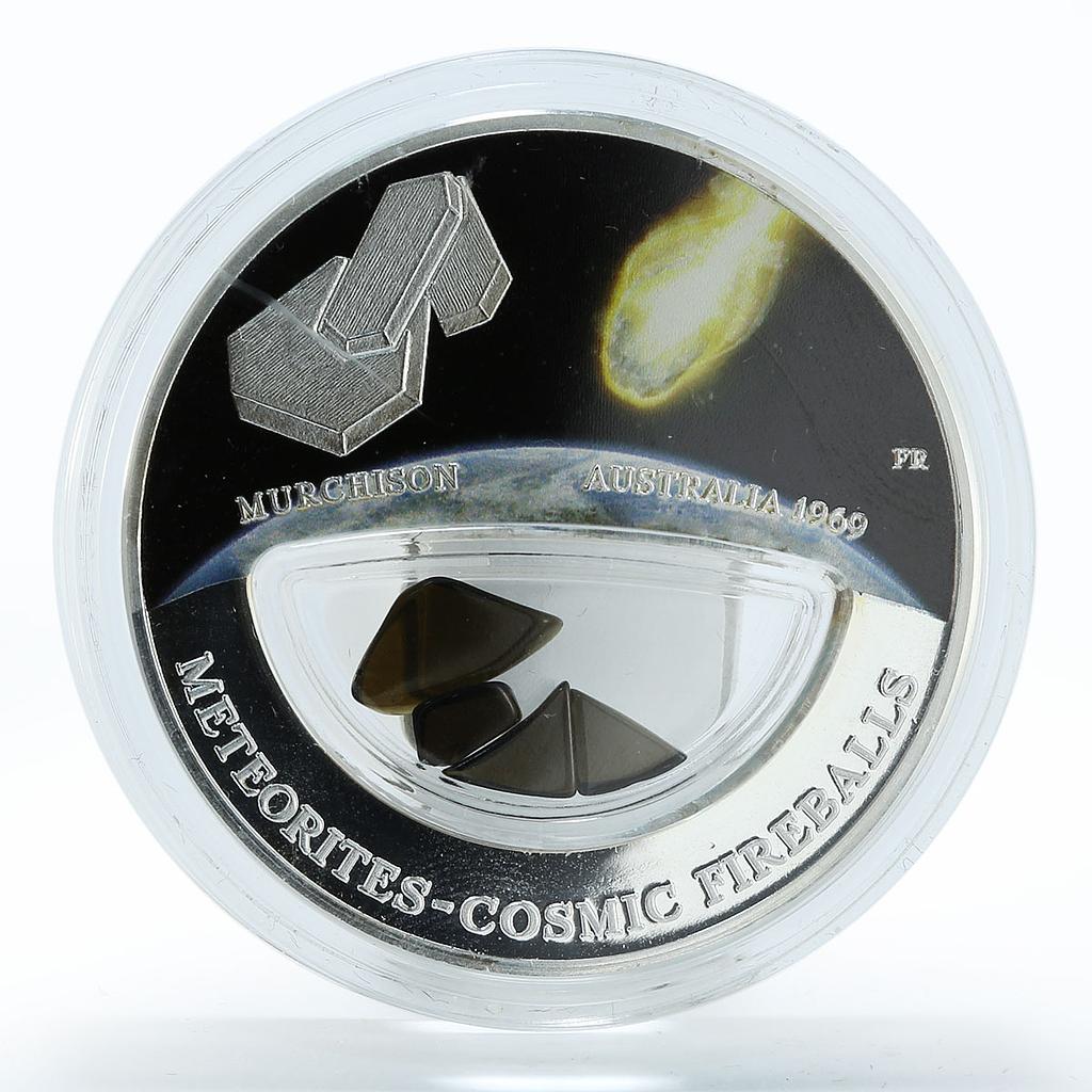 Fiji 10 dollars Meteorite Murchison Australia 1969 silver coin 2013