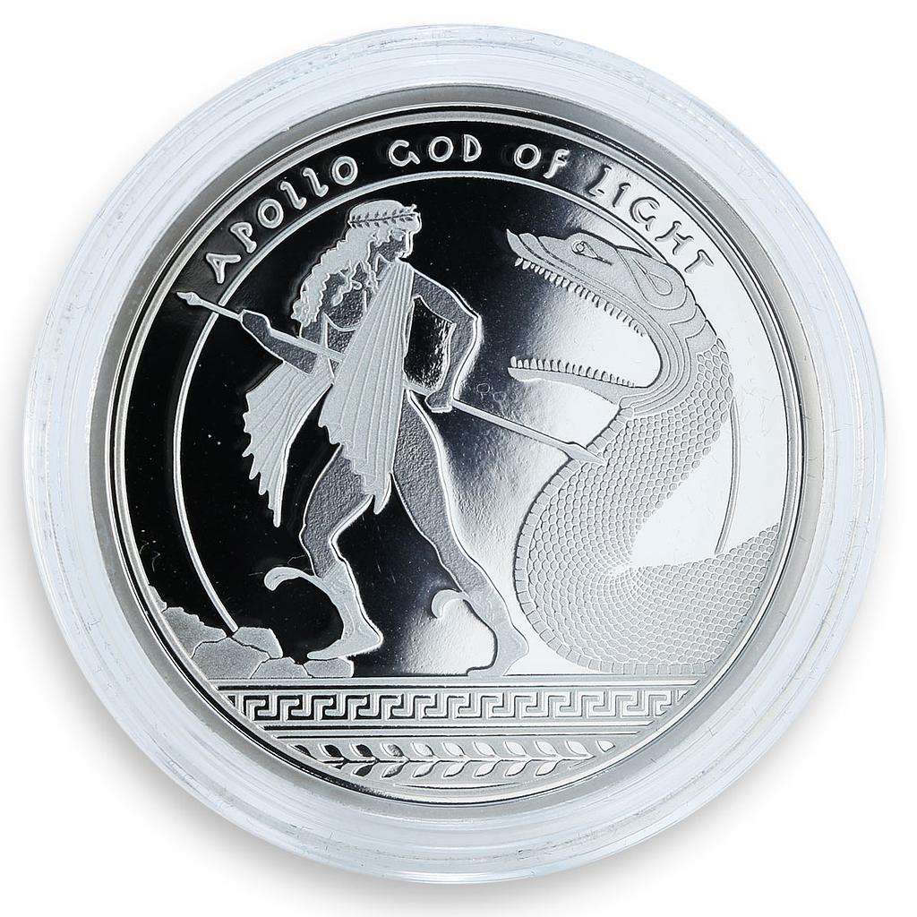 Fiji 2 dollars Apollo God of Light Reason silver coin 2011