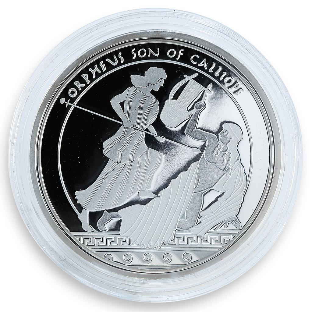 Fiji 2 dollars Mythologies of the World Orpheus son of Calliope silver coin 2011