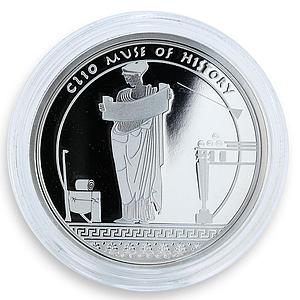 Fiji 2 dollars Mythologies of the World The Muses Clio History silver coin 2011