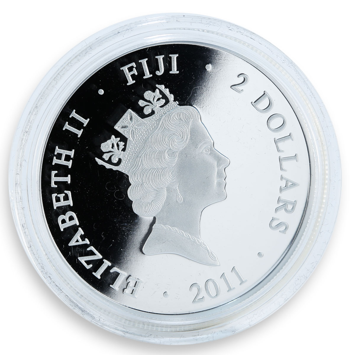 Fiji 2 dollars Mythologies of the World The Muses Erato Poetry silver proof 2011