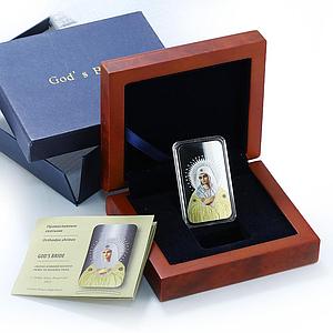 Fiji 2 dollars Orthodox Shrines God's Bride Icon rectangular 2012