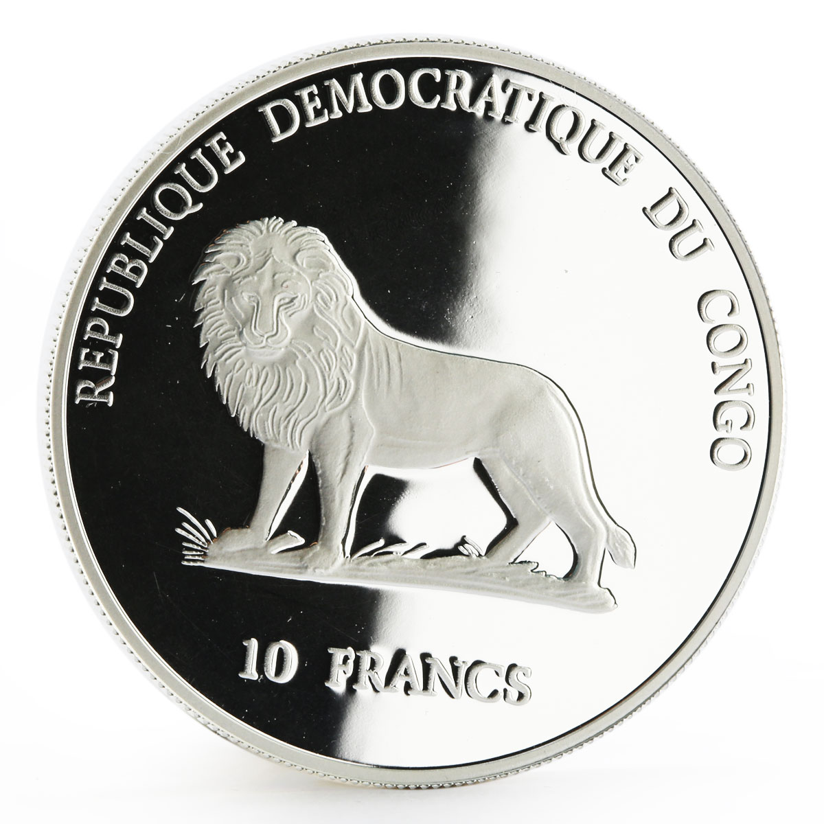 Congo 10 francs Panama Canal series Sailing Ship proof silver coin 2000