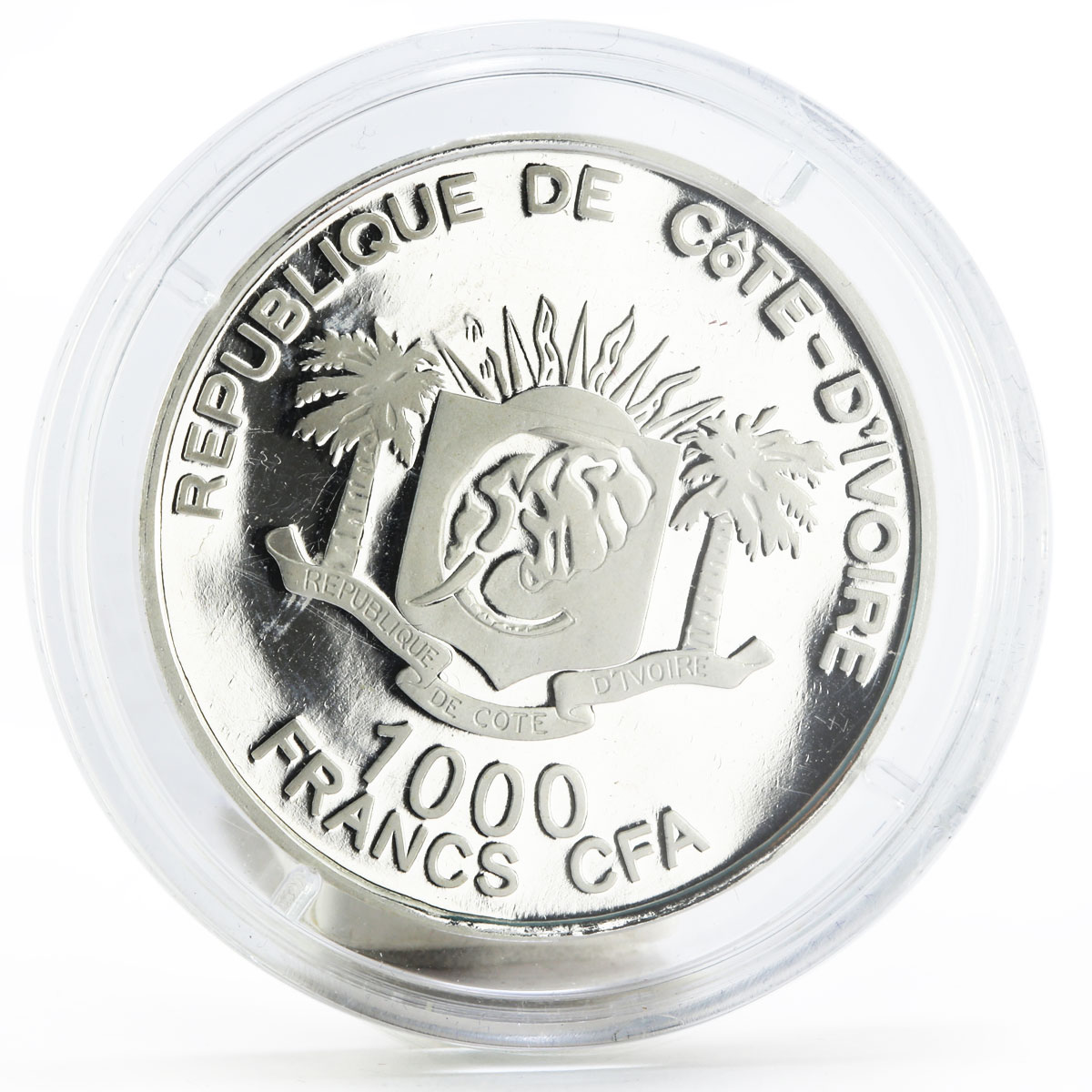 Ivory Coast 1000 francs Painter and Sculptor Pablo Picasso silver coin 2006