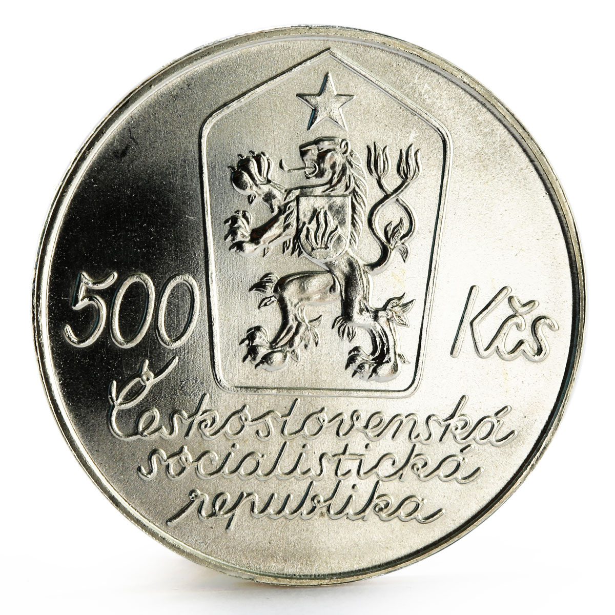 Czechoslovakia 500 korun Centennial of Painter Josef Lada silver coin 1987