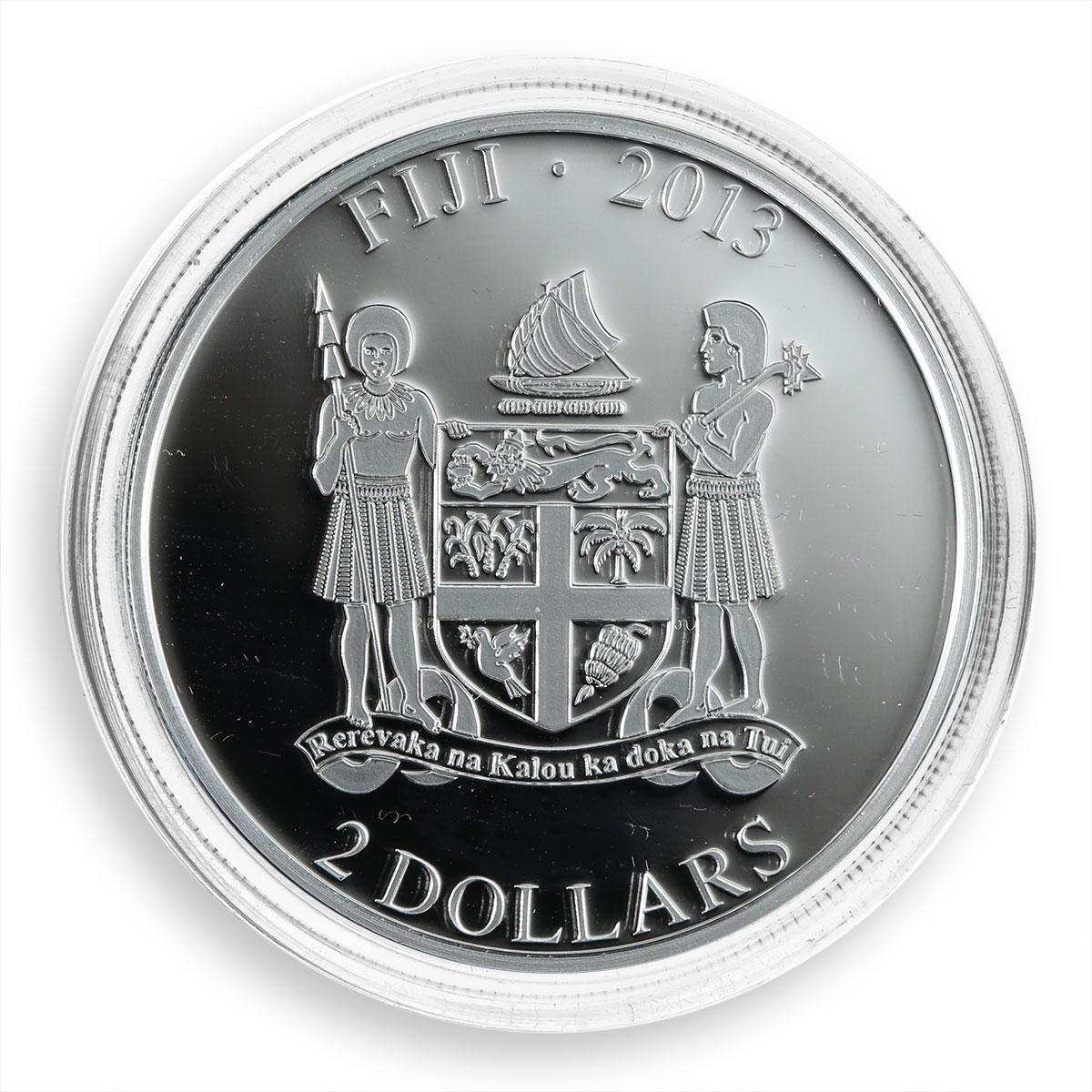 Fiji, 2 dollars, Super Cat, Sphynx, fauna, favorite, silver coin, 2013