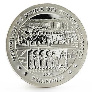 Chad 1000 francs Forgotten Cultures series Persepolis proof silver coin 1999