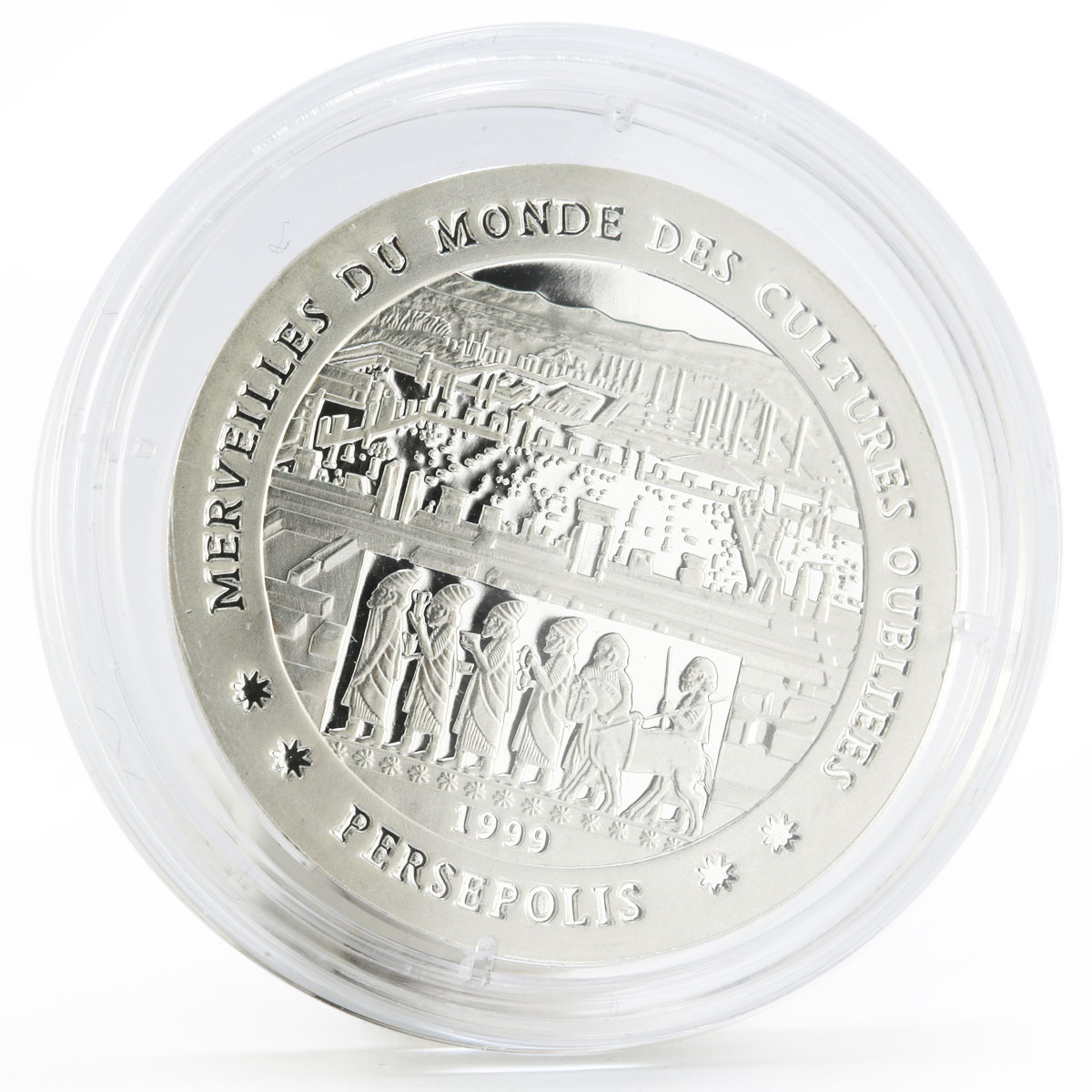 Chad 1000 francs Forgotten Cultures series Persepolis proof silver coin 1999