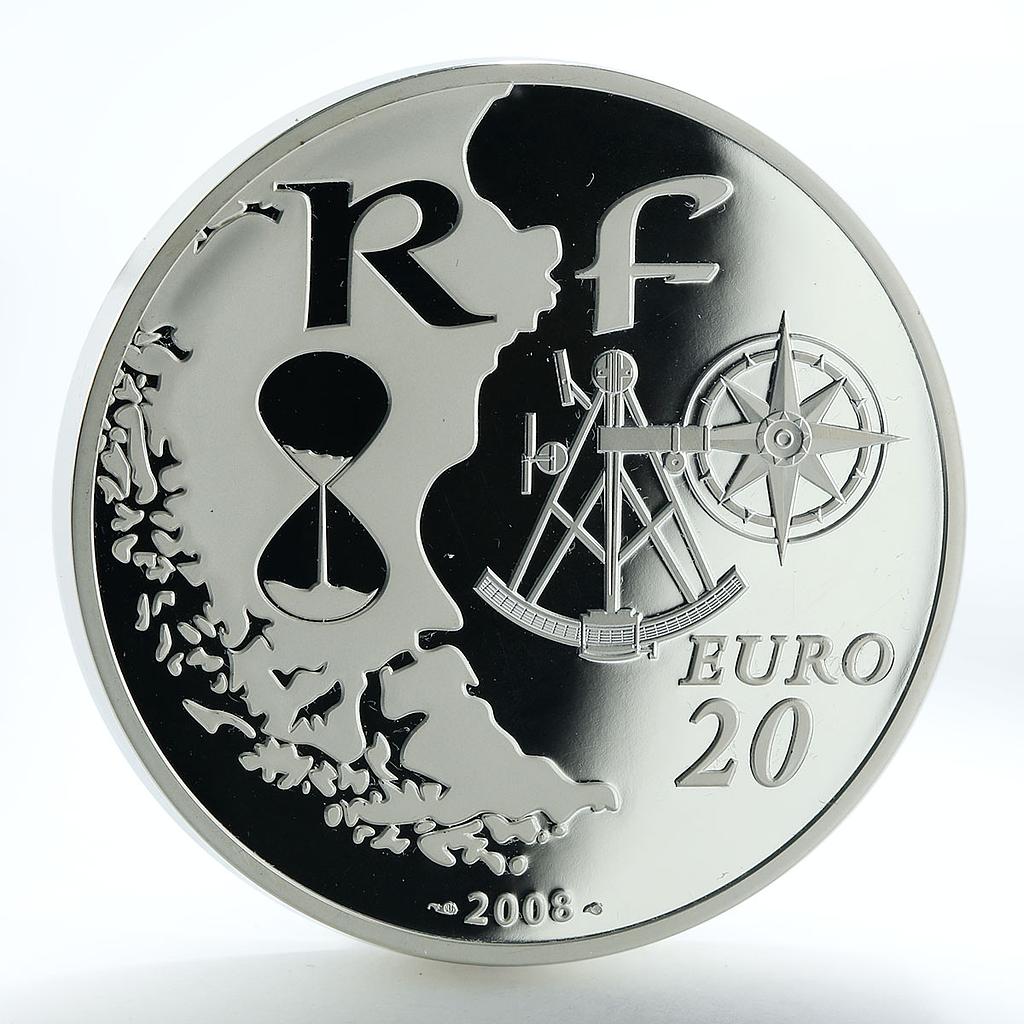 France 20 euro Rouen Armada proof silver coin 2008