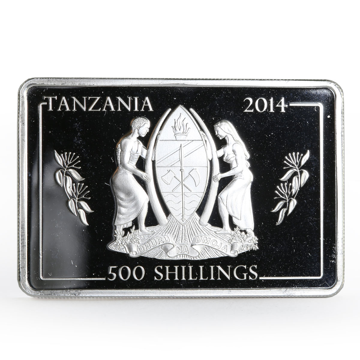 Tanzania 500 shillings Navy Flagships series USS Blue Ridge silver coin 2014