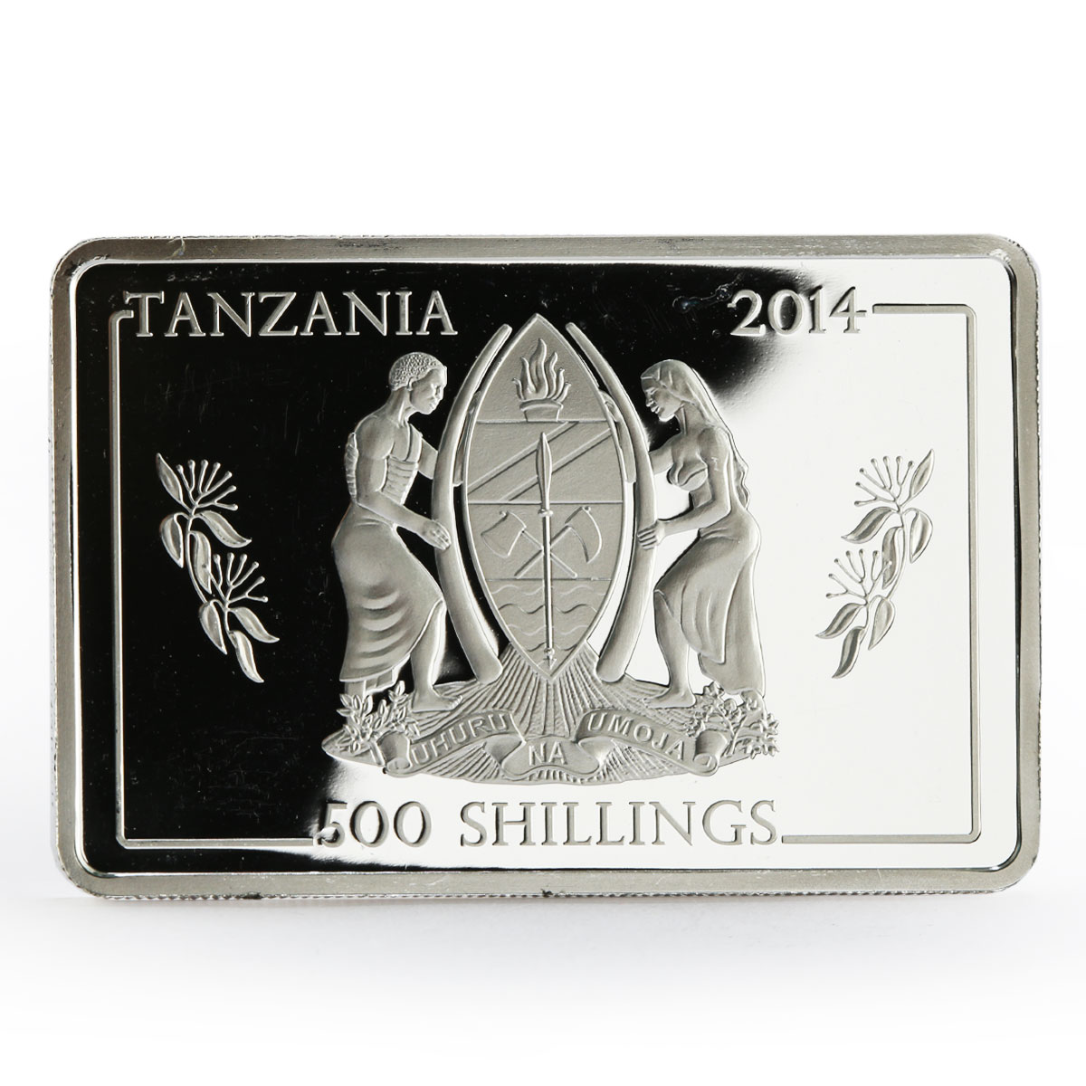Tanzania 500 shillings Navy Flagships series Admiral Kuznetsov silver coin 2014