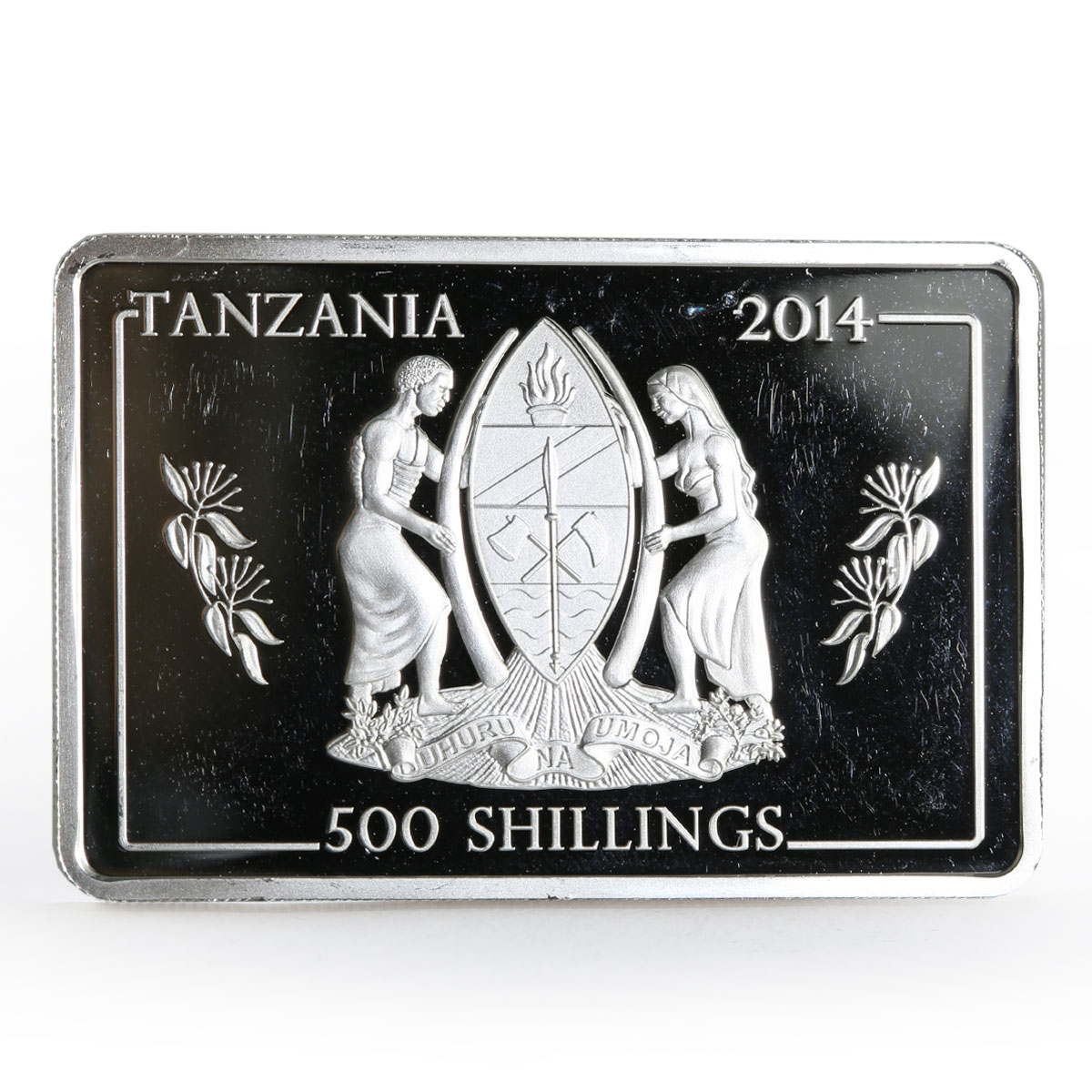 Tanzania 500 shillings Navy Flagships series Admiral Kuznetsov silver coin 2014