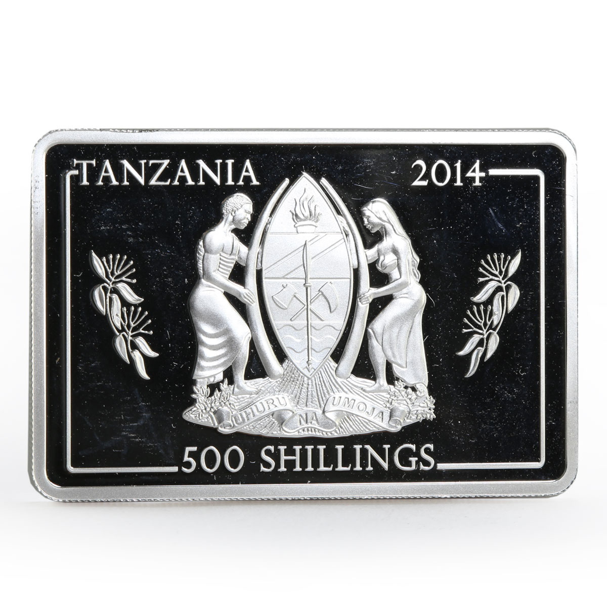 Tanzania 500 shillings Navy Flagships series Admiral Kuznetsov silver coin 2014
