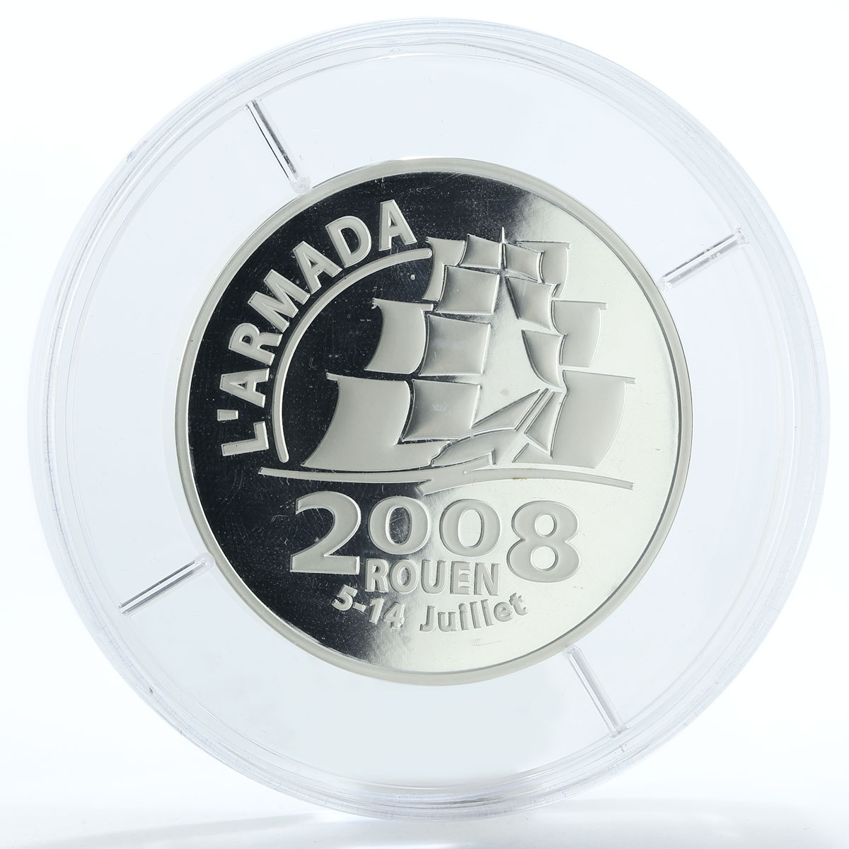 France 20 euro Rouen Armada proof silver coin 2008