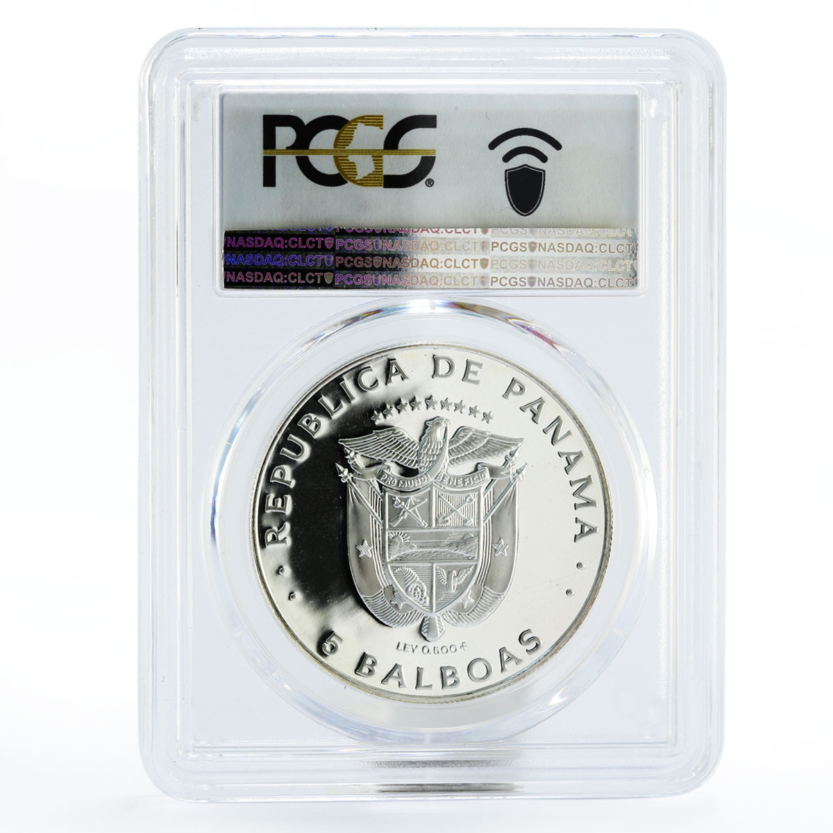 Panama 5 balboas President Belisario Porras PR70 PCGS proof silver coin 1982