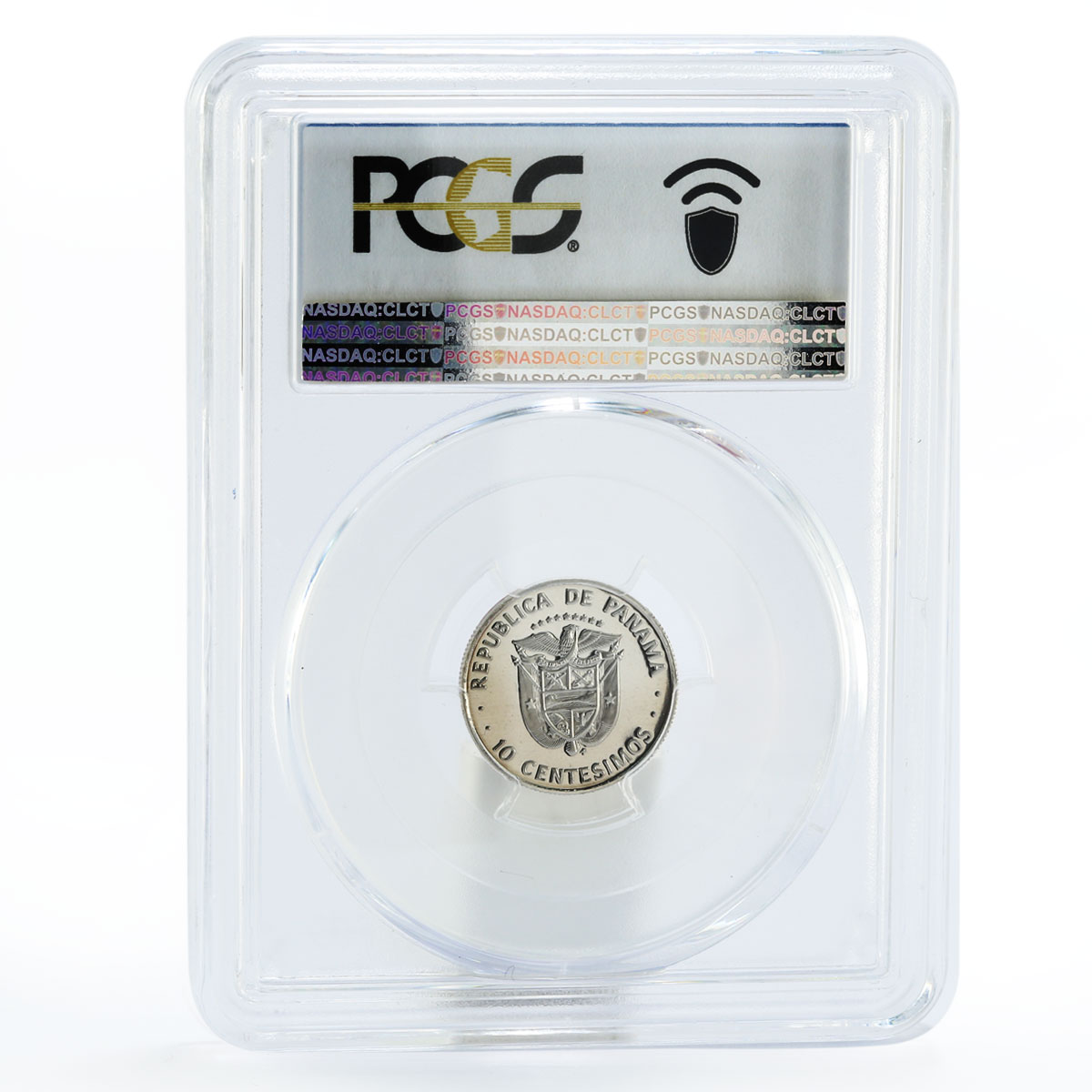 Panama 10 centesimo President Manuel E. Amador PR70 PCGS proof nickel coin 1980
