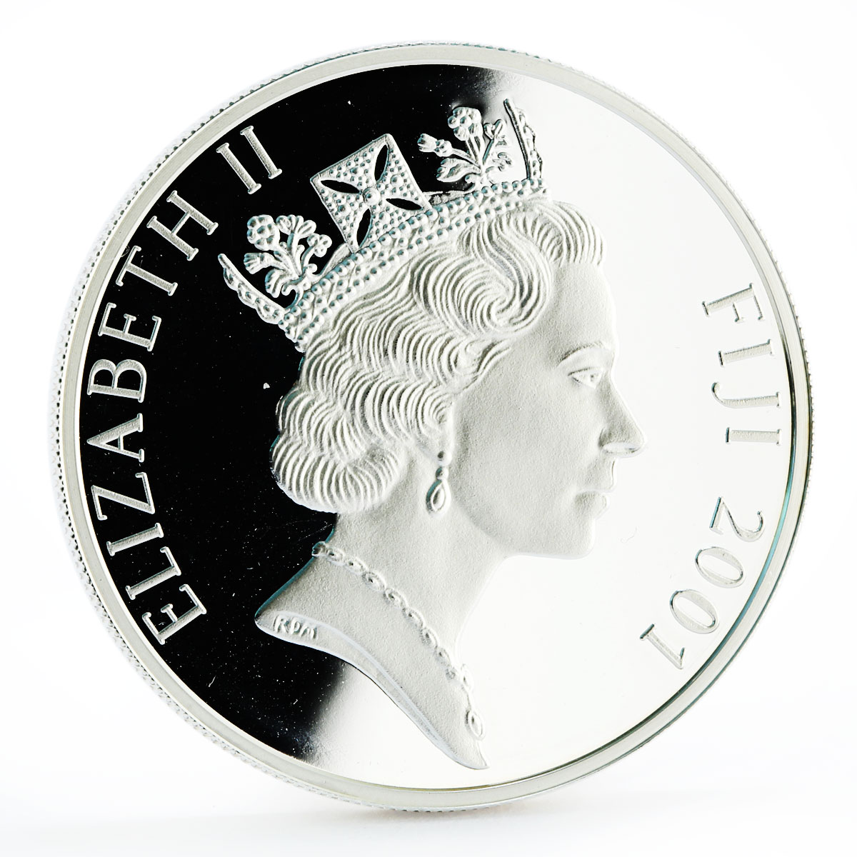 Fiji 10 dollars Sailing Ships series HMS Providence Ship proof silver coin 2001