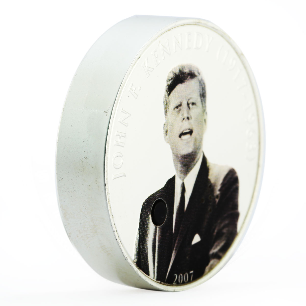 Mongolia 500 togrog Famous Politicians series John F. Kennedy silver coin 2007