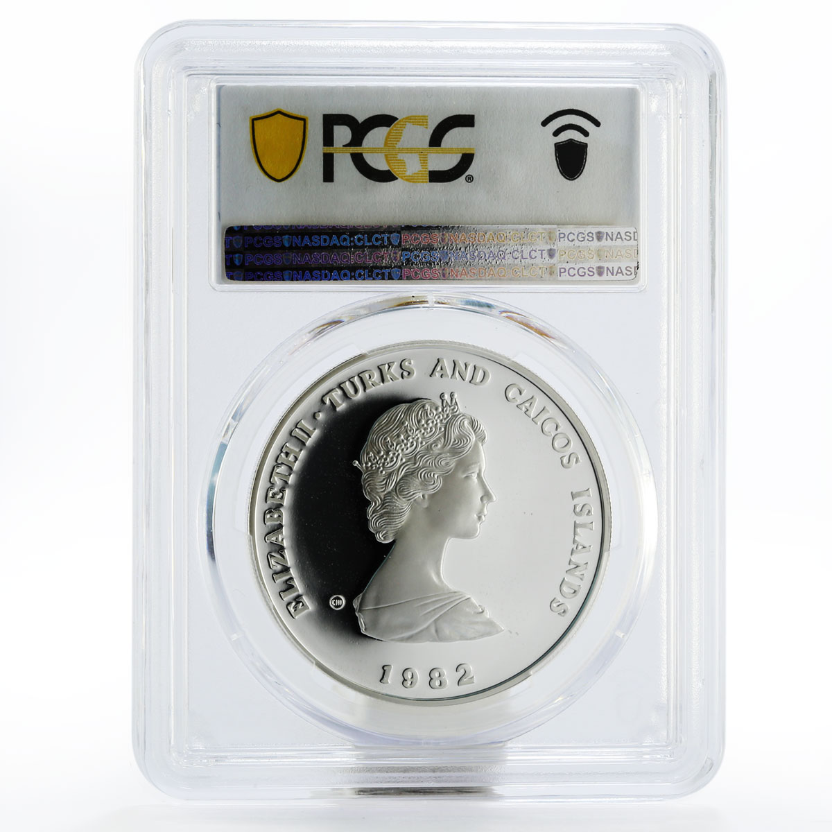 Turks and Caicos Islands 10 crowns Year of Child PR69 PCGS  silver coin 1982