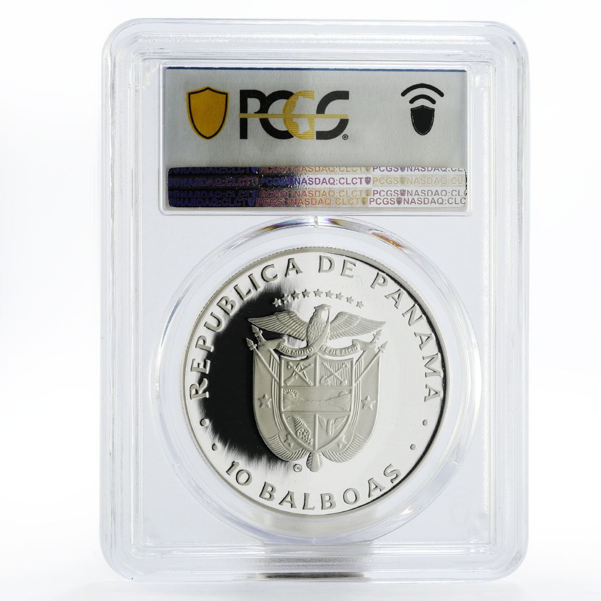 Panama 10 balboas International Year of the Child PR69 PCGS silver coin 1982