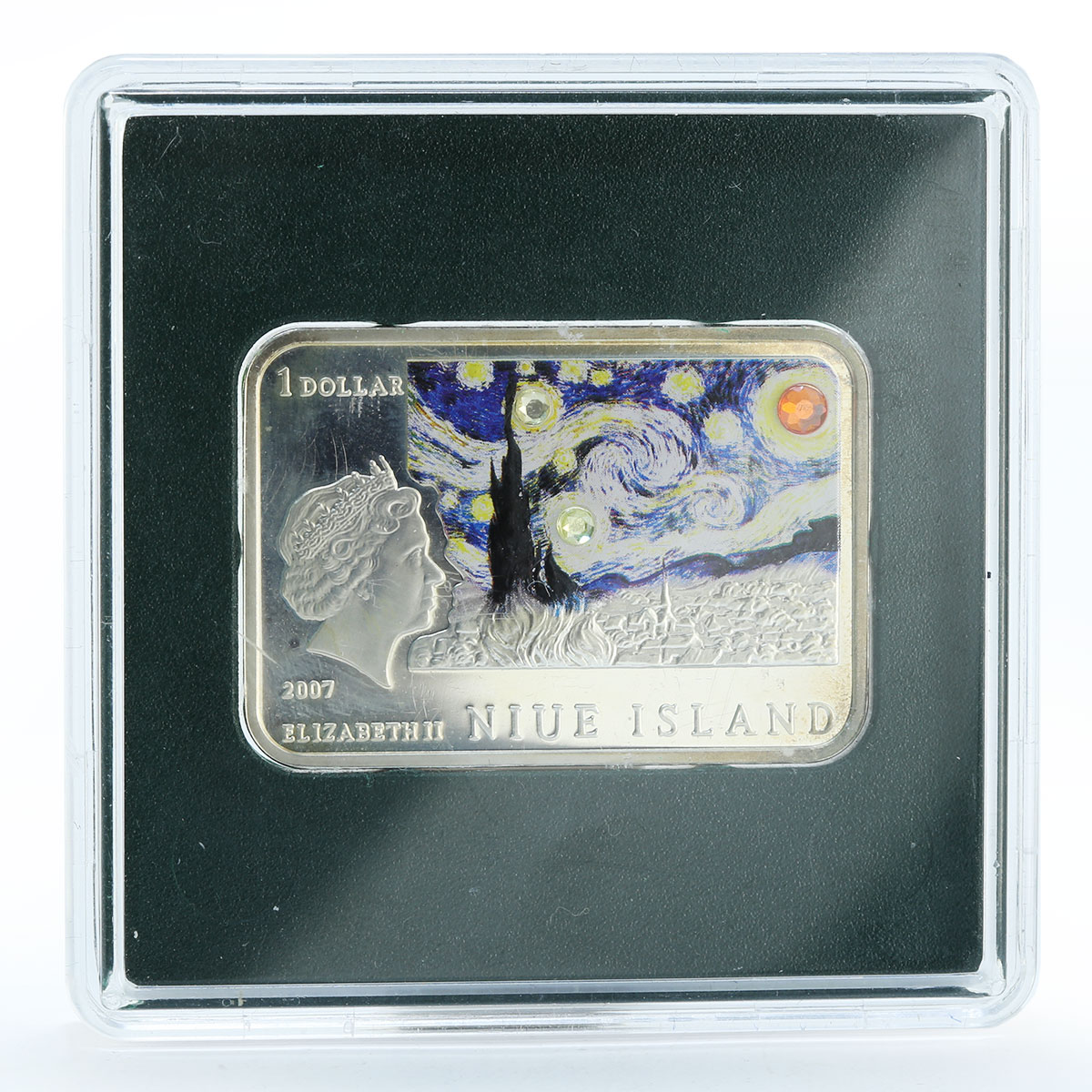 Niue 1 dollar Vincent van Gogh 1853-1890 proof silver coin 2007