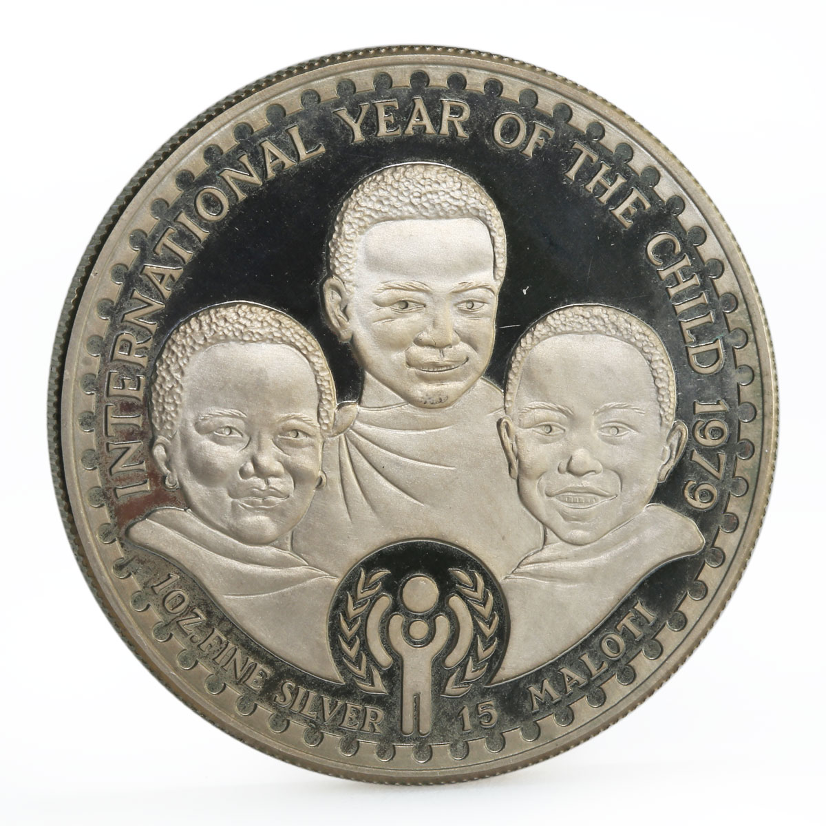 Lesotho 15 maloti Year of the Child PN11 trial essai nickel coin 1979