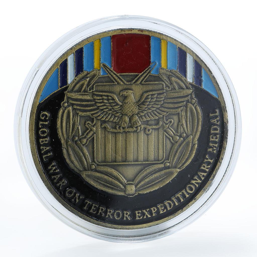 Global War on Terror Expeditionary Medal Honor Military Duty, Courage, Souvenir