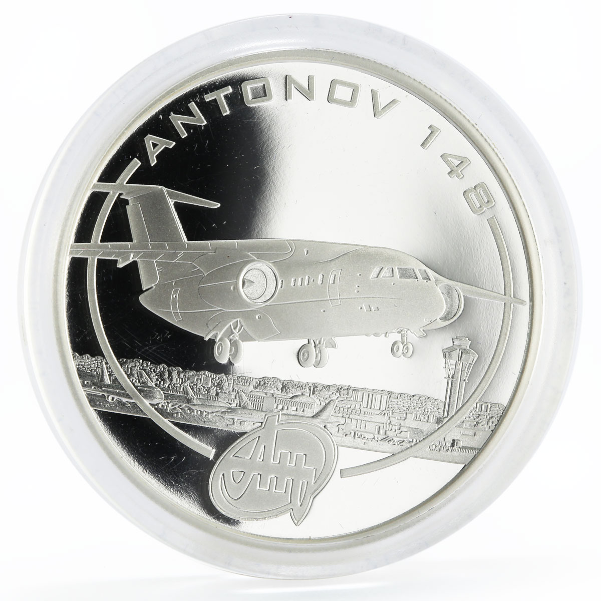 Cook Islands 1 dollar Antonov Planes series AN-148 proof silver coin 2008