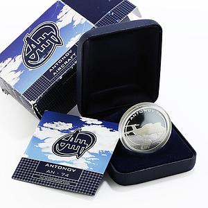 Cook Islands 1 dollar Antonov Ukraine Planes series AN-74 proof silver coin 2008