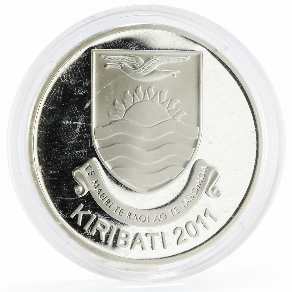 Kiribati 10 dollars History in Ships series Mayflower silver coin 2011