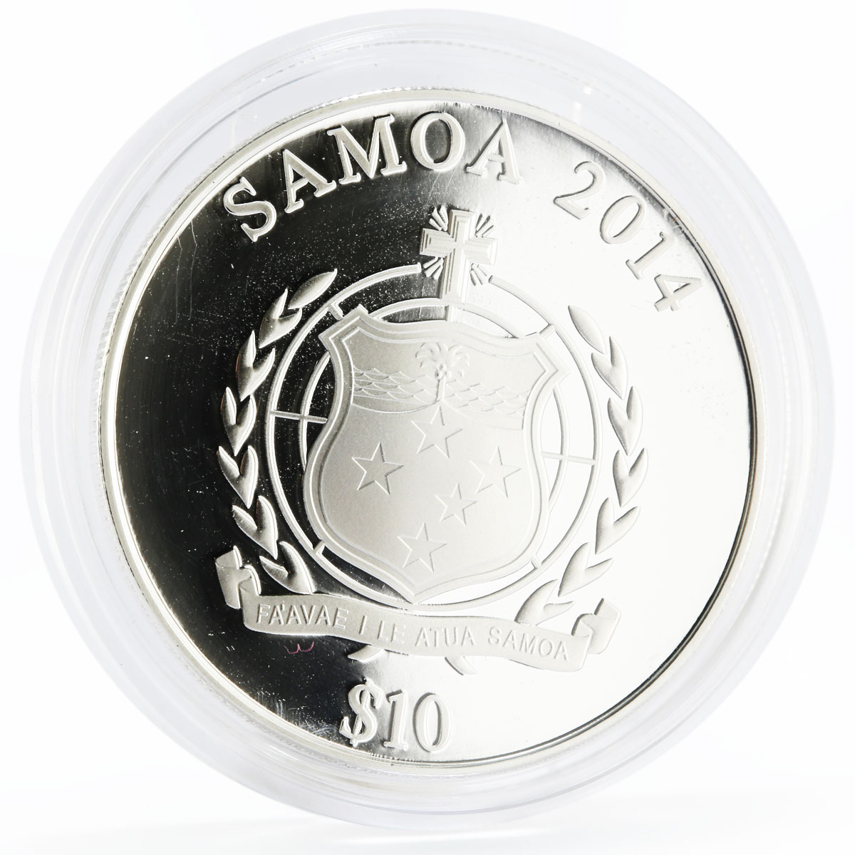 Samoa 10 dollars From Sochi to Rio series Skater colored silver coin 2014