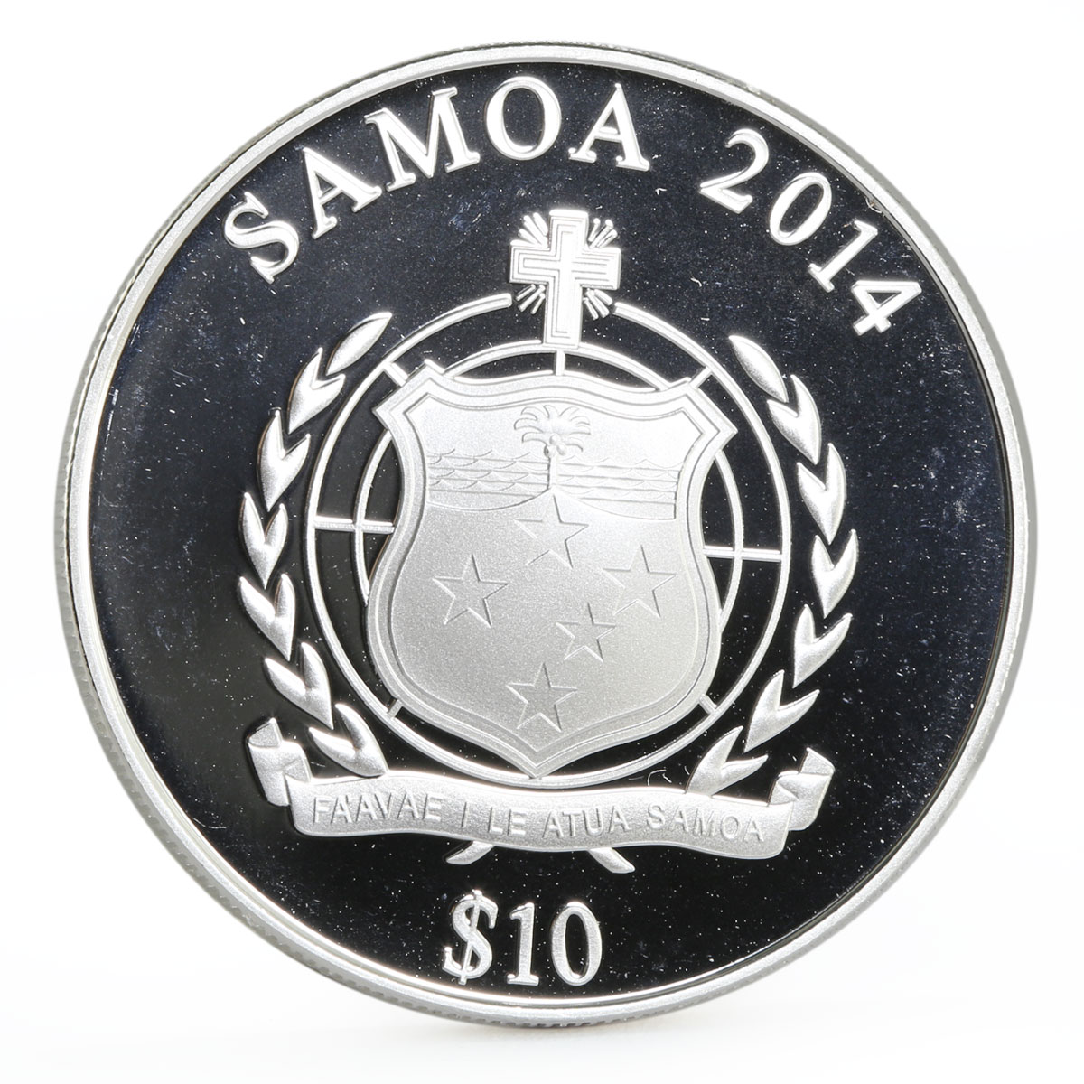 Samoa 10 dollars From Sochi to Rio series Skater colored silver coin 2014