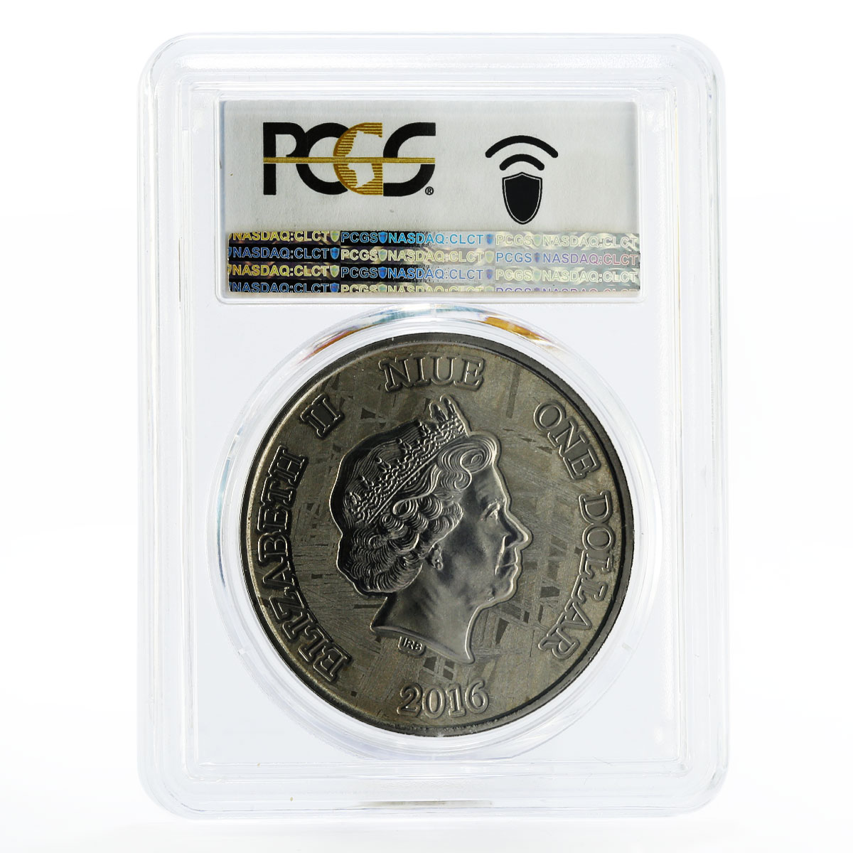 Niue 1 dollar Space series Muonionalusta Meteorite MS69 PCGS silver coin 2016
