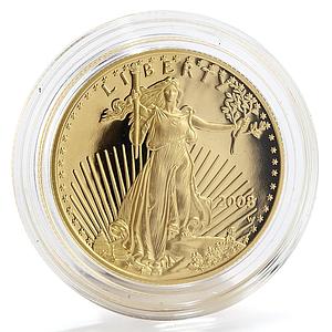 US 25 dollar Liberty In God We Trust Bullion gold coin 1/2 oz 2008