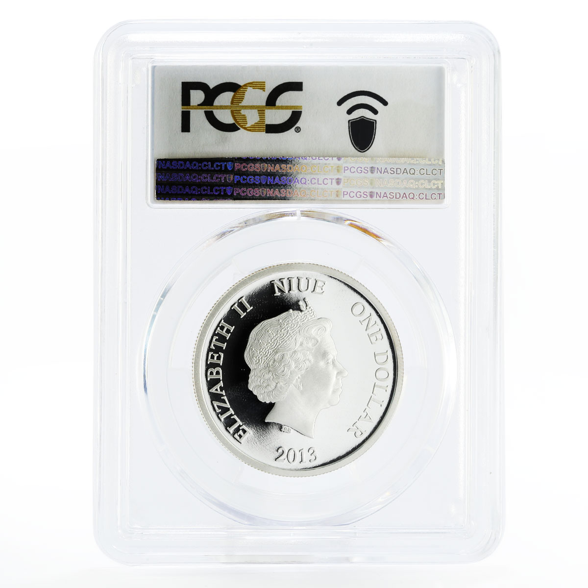 Niue 1 dollar John Pertwee the 3rd Doctor Who PR70 PCGS silver coin 2013