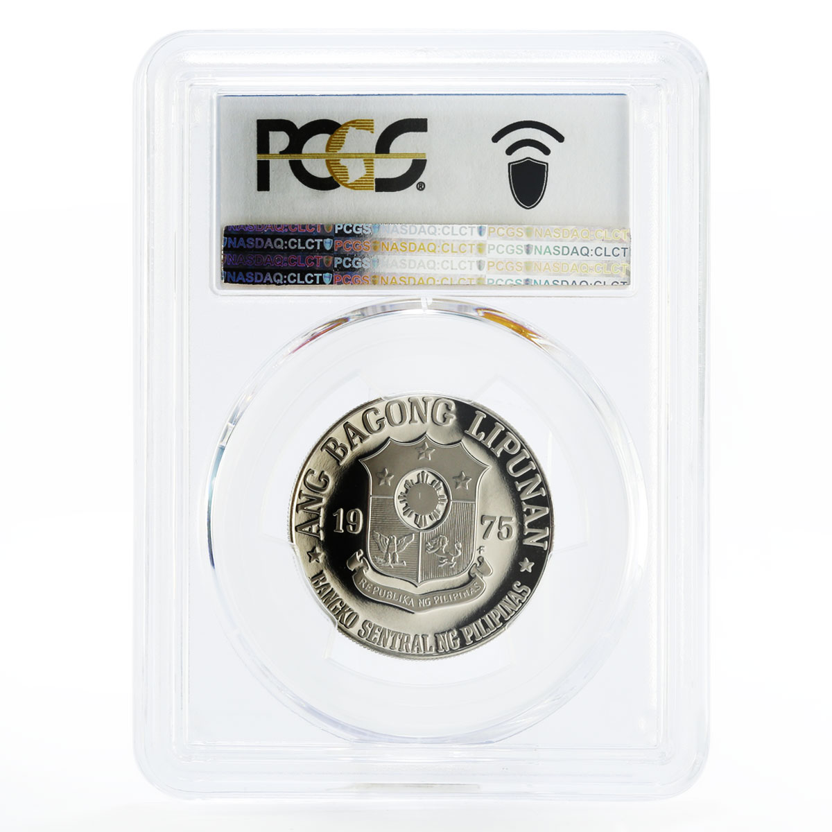 Philippines 1 piso Revolutionairy Jose Risal PR70 PCGS nickel coin 1975
