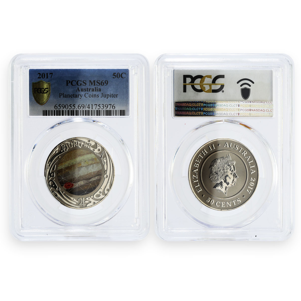 Australia set of 10 coins Planetary Coins MS70 PCGS aluminuim coins 2017
