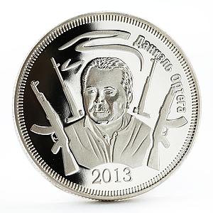 South Ossetia 1 ruble World History series Daniel Ortega nickel coin 2013