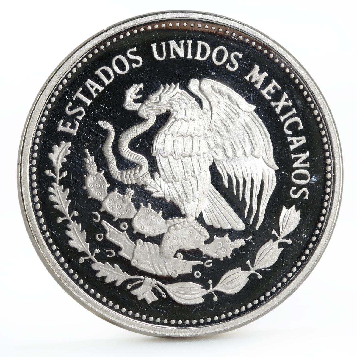 Mexico 100 pesos Monarch Butterflies Fauna proof silver coin 1987