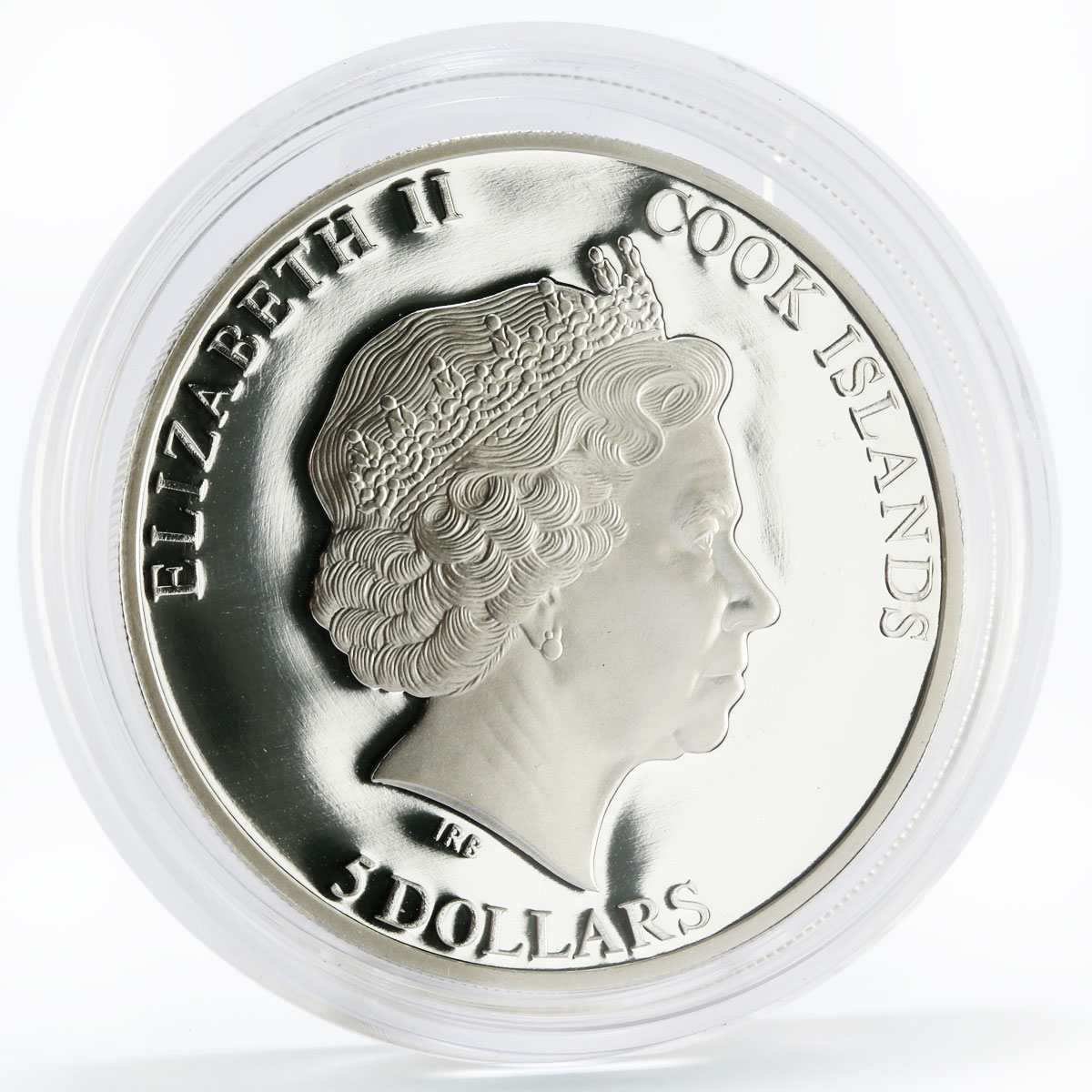 Cook Islands 5 dollars Sophian Cathedral proof silver coin 2009
