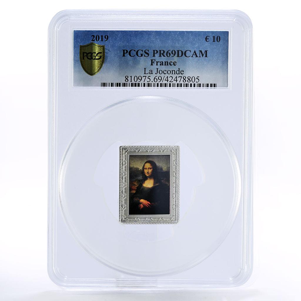 France 10 euro Museum Art Masterpieces Mona Lisa PR69 PCGS silver coin 2019