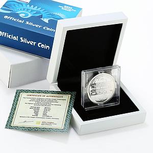 Armenia 100 dram Football World Cup in Brazil series Team Map silver coin 2014