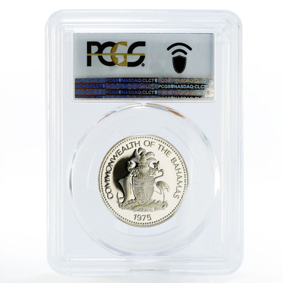 Bahamas 50 cents Swordfish PR70 PCGS proof CuNi coin 1975