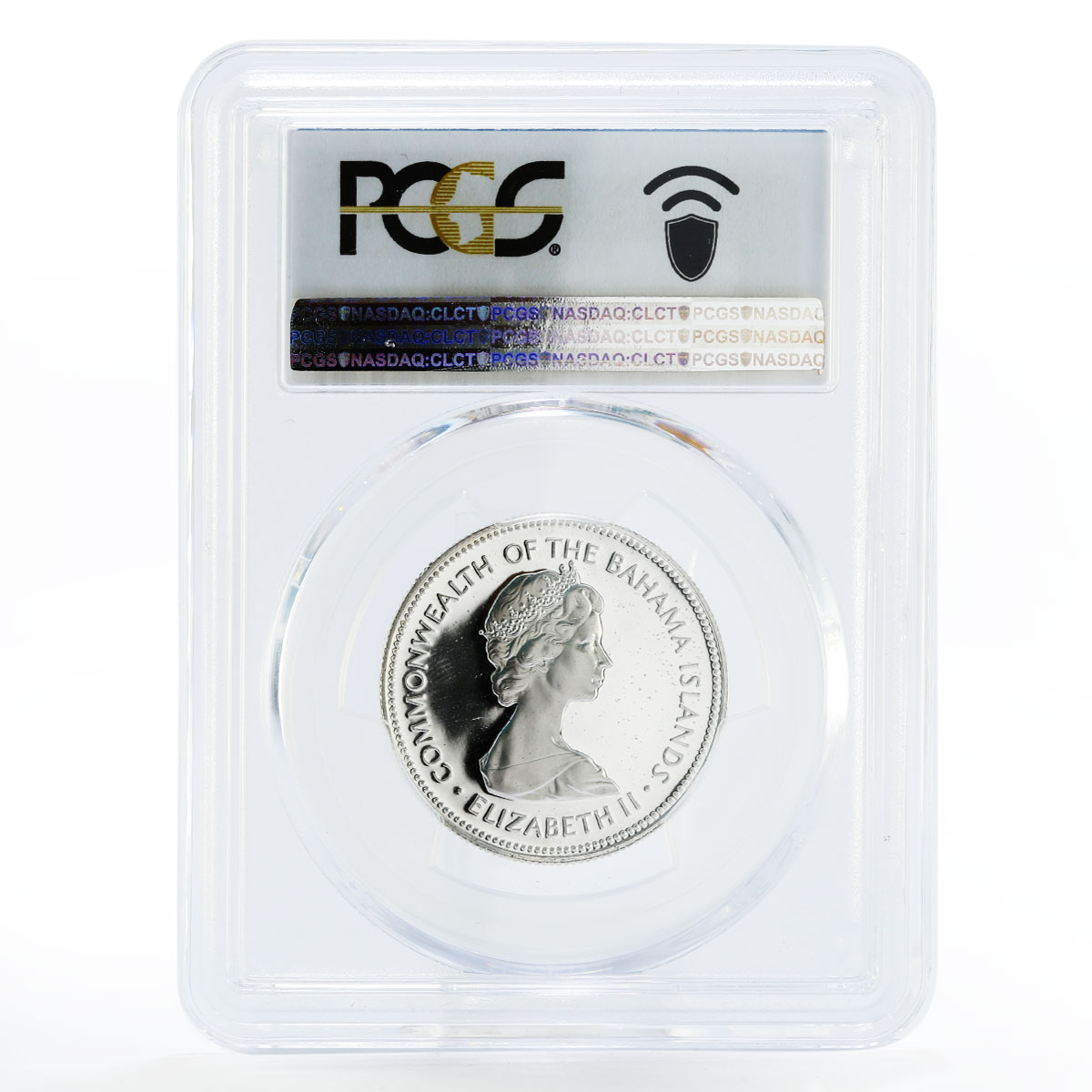 Bahamas 50 cents Swordfish PR68 PCGS proof silver coin 1971