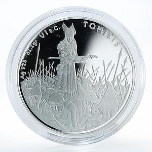 Kazakhstan 100 tenge Tomiris Great сommanders silver 1oz coin 2010