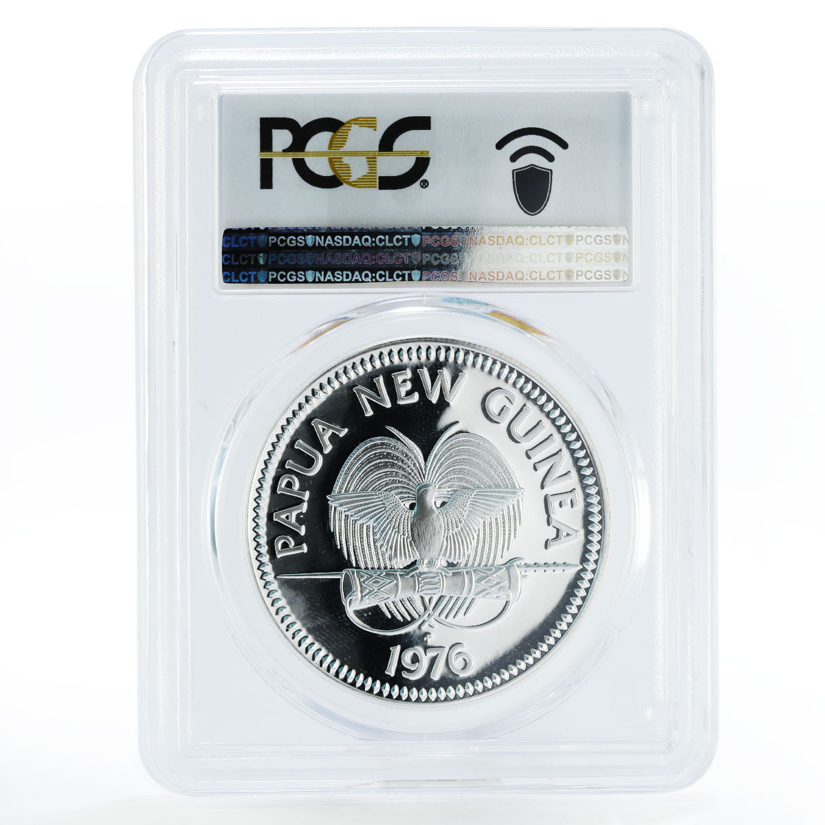Papua New Guinea 5 kina New Guinea Eagle PR69 PCGS proof silver coin 1976